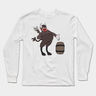 Krampus 1930s rubberhose style Long Sleeve T-Shirt